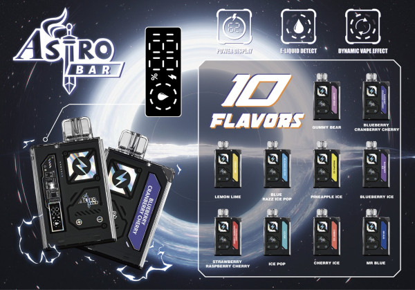 Astro Bar 9000 Puffs Box Of 10 Disposable Vapes