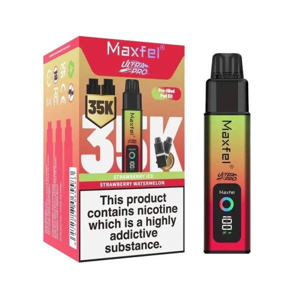 Maxfel Ultra Pro 35k Prefilled Pod Kit Strawberry Ice/Strawberry Watermelon